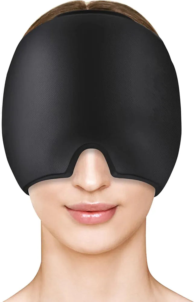 Hot and Cool Migraine Relief Reusable Ice Gel Cap for Sinus Pressure, Tension, Headache & Stress, Swollen Eyes