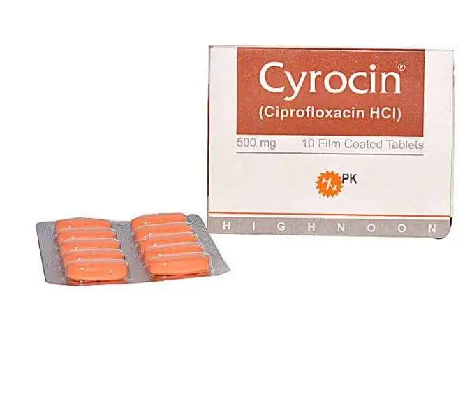Cyrocin Tablets 500mg – Ciprofloxacin HCl for Bacterial Infection Treatment