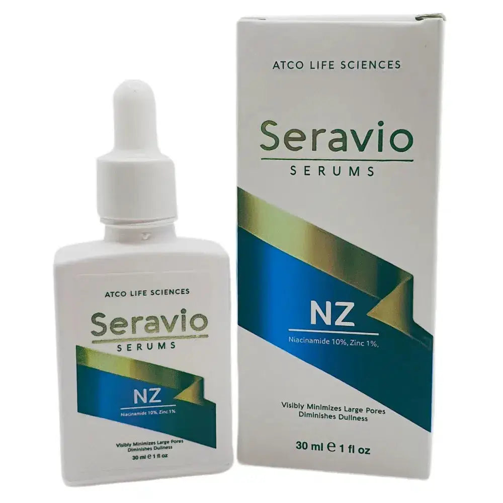 Seravio SERUMS NZ with Niacinamide 10% & Zinc 1% - Pore Minimizing & Brightening Serum (30ml) | ATCO Life Sciences