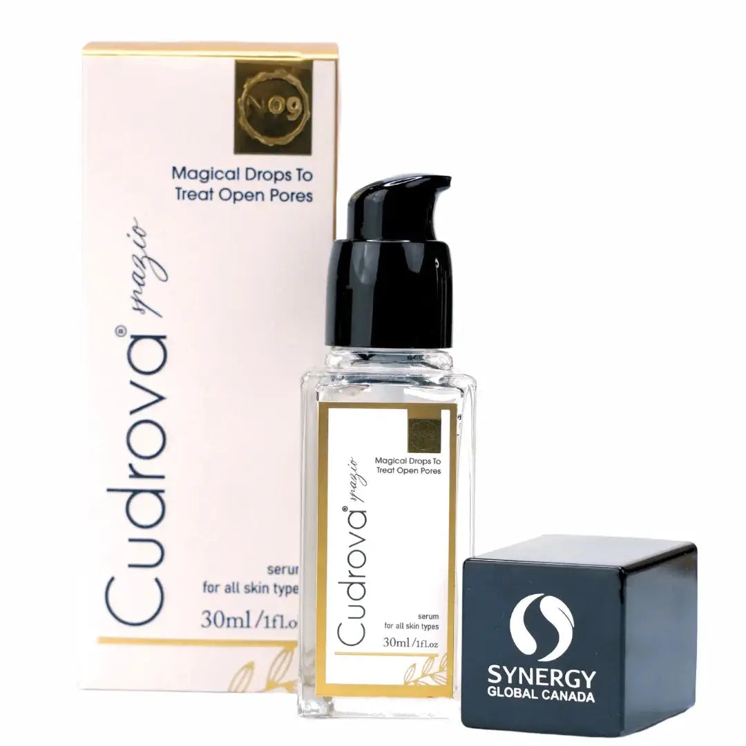 Cudrova Synergy Magical Drops Serum No. 9 for Open Pores & Even Skin Tone (30ml) - Made in Canada