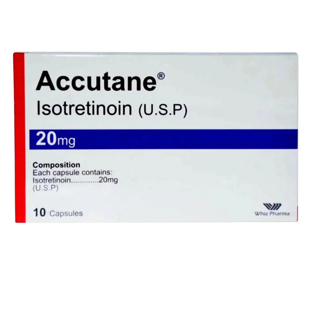 Accutane 10mg Capsules | Isotretinoin | Acne Treatment | Buy Online in Pakistan | derma.pk