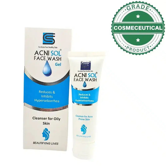ACNE SOL FACE WASH GEL CLEANSING FOR OILY SKIN 50gm