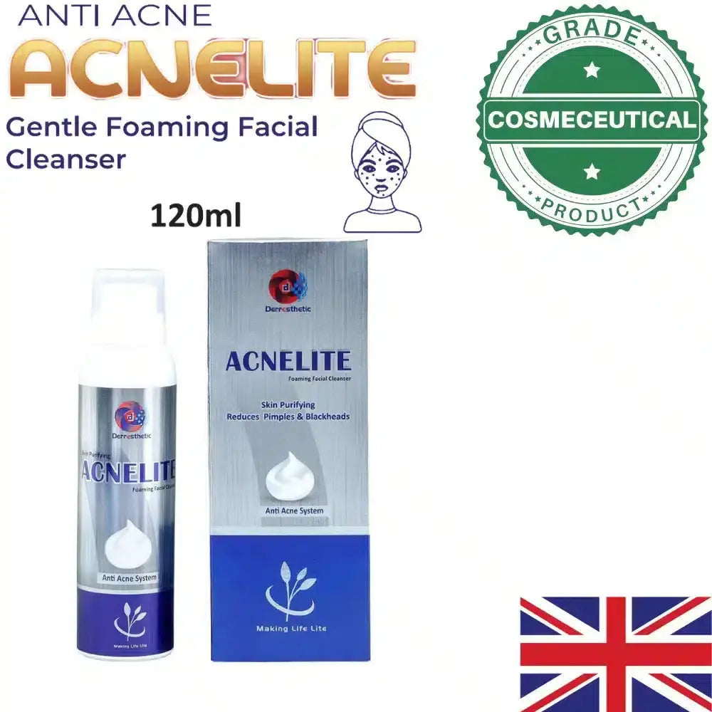 ACNELITE FOAMING FACIAL CLEANSER REDUCES PIMPLES AND BLACKHEADS