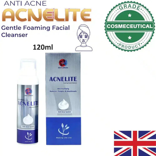 ACNELITE FOAMING FACIAL CLEANSER REDUCES PIMPLES AND BLACKHEADS