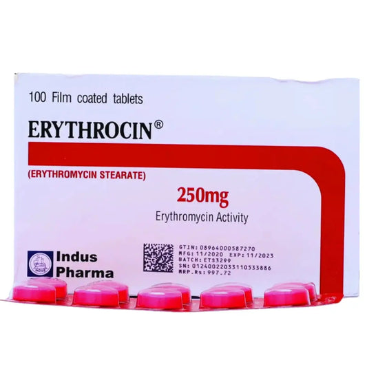 Erythrocin Tablets 250mg (10 Tablets) - Indus Pharma | derma.pk