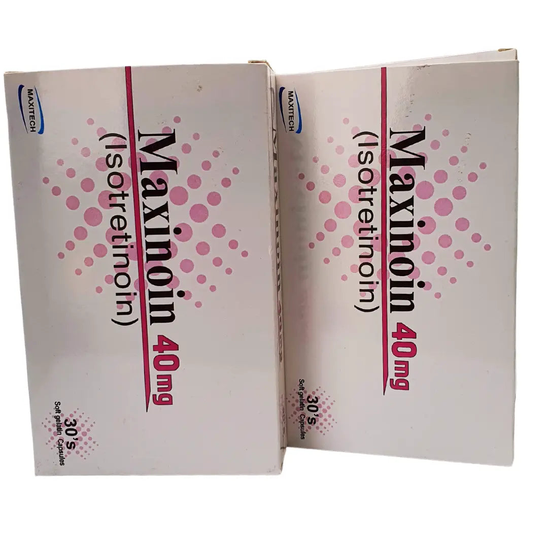 Maxinoin 40mg Capsules (Isotretinoin) | Buy Strong Acne Treatment Online in Pakistan | derma.pk