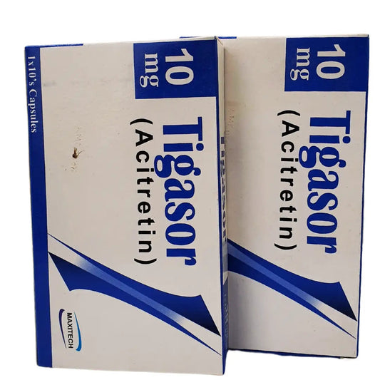 TIGASOR 10mg Capsules (Acitretin) - Oral Treatment for Severe Psoriasis in Pakistan|derma.pk