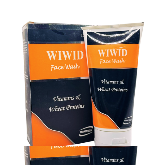 Wiwid Face Wash with Vitamins A & E, Aloe Vera (150ml) - Nourishing & Cleansing for Healthy Skin