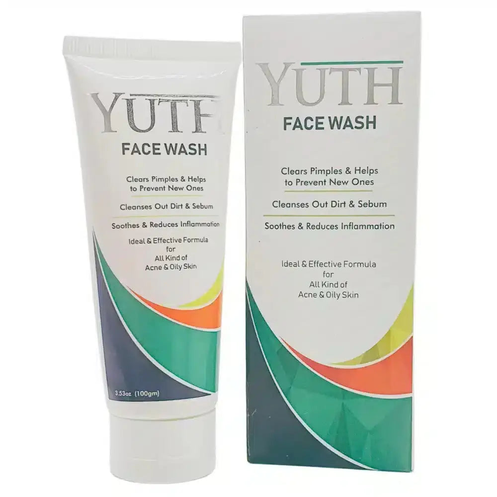 YUTH Face Wash for Acne & Oily Skin - Clears Pimples, Soothes Inflammation | Medizone Pharmaceuticals | 100g