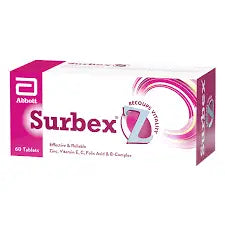 Surbex Z Tablets – High Potency Multivitamin for Vitamin Deficiency Relief