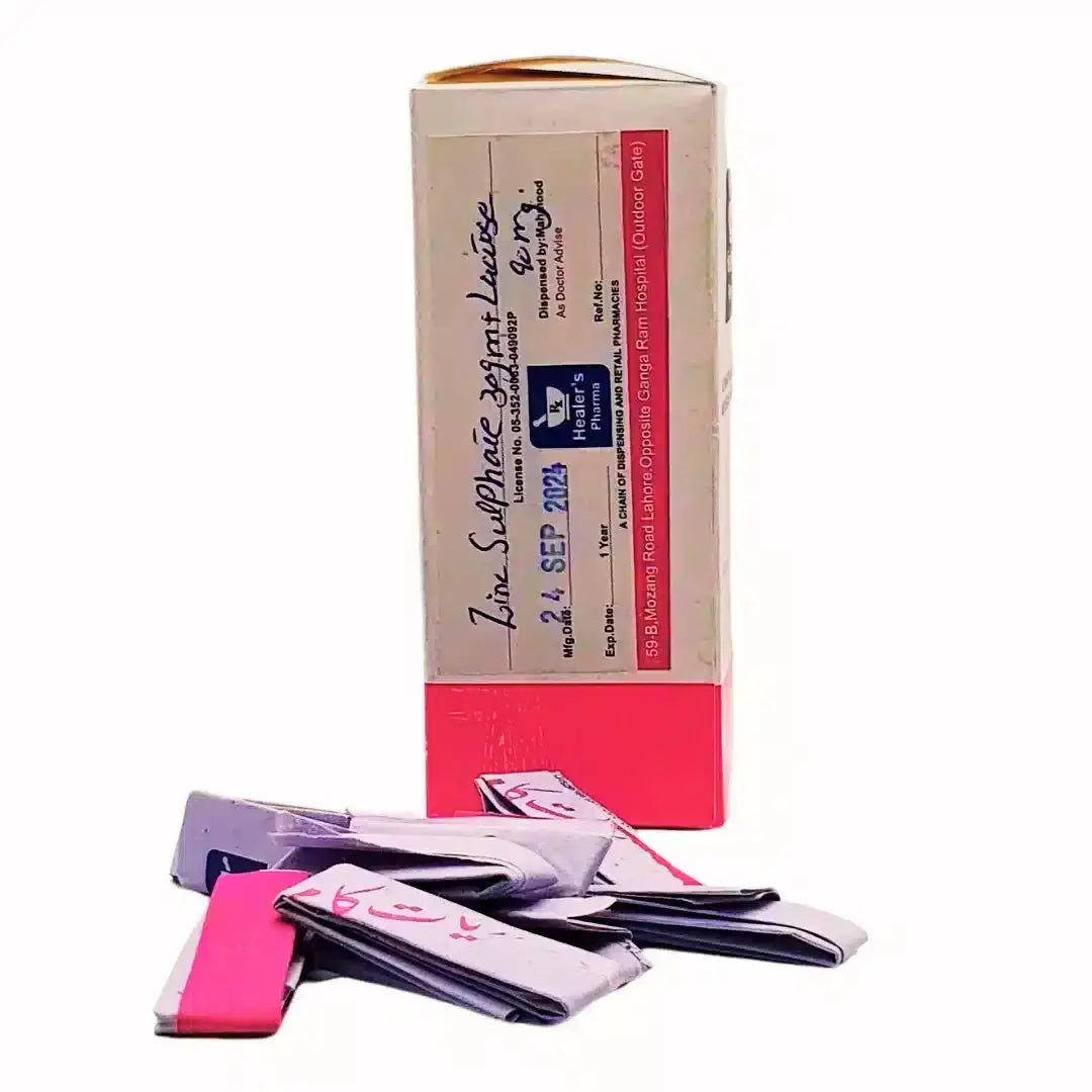 Healers Pharma Zinc Sulphate Compound Powder (30g Zinc Sulphate + 90g Lactose) -  Prescription Required |derma.pk